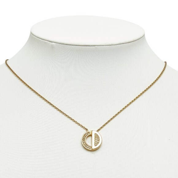 Authentic Dior Crystal CD Pendant Necklace - Picture 7 of 7